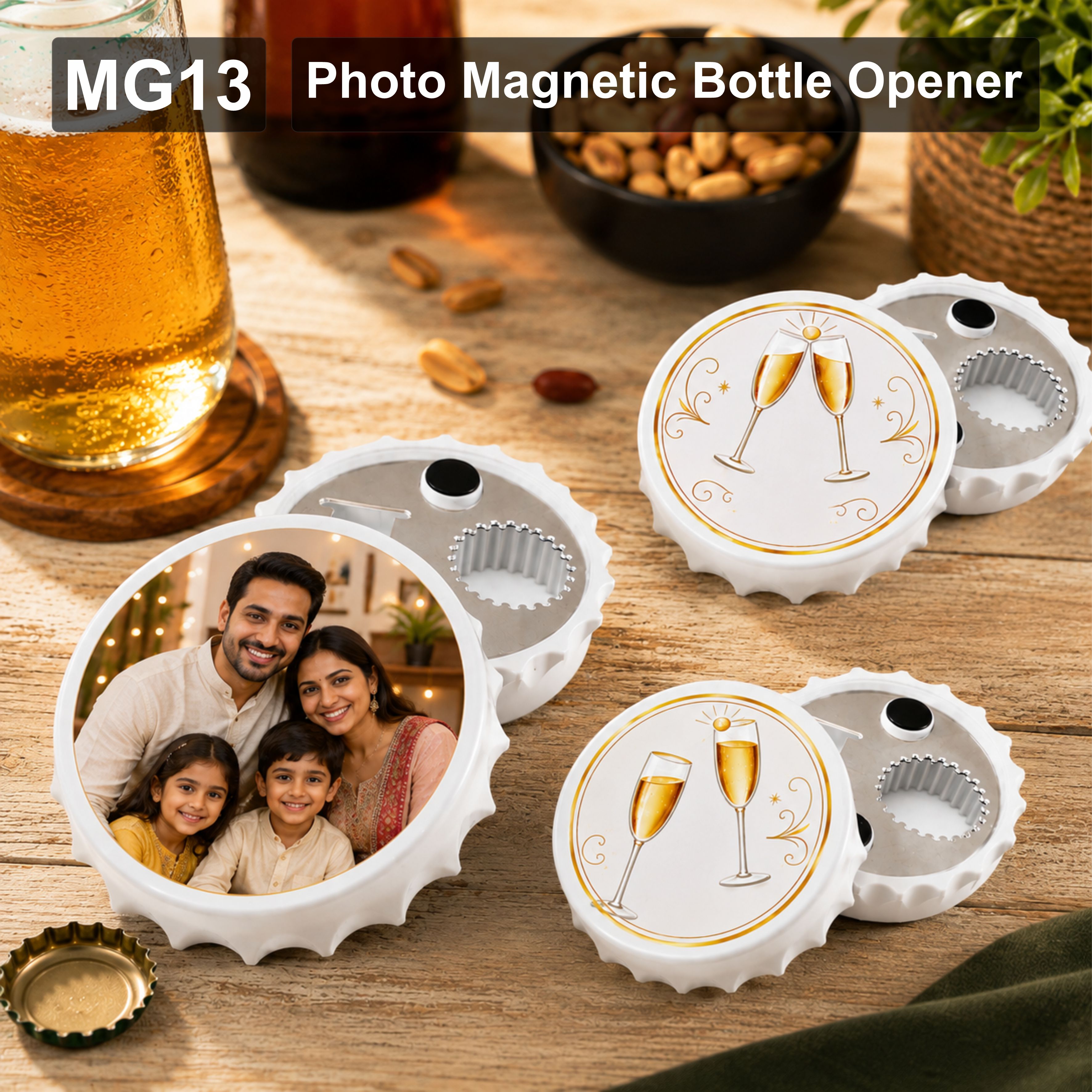 MG13 Photo Magnetic Bottle Opener